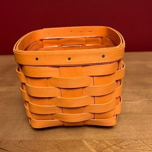 Longaberger Orange Summer Brights Teaspoon Basket